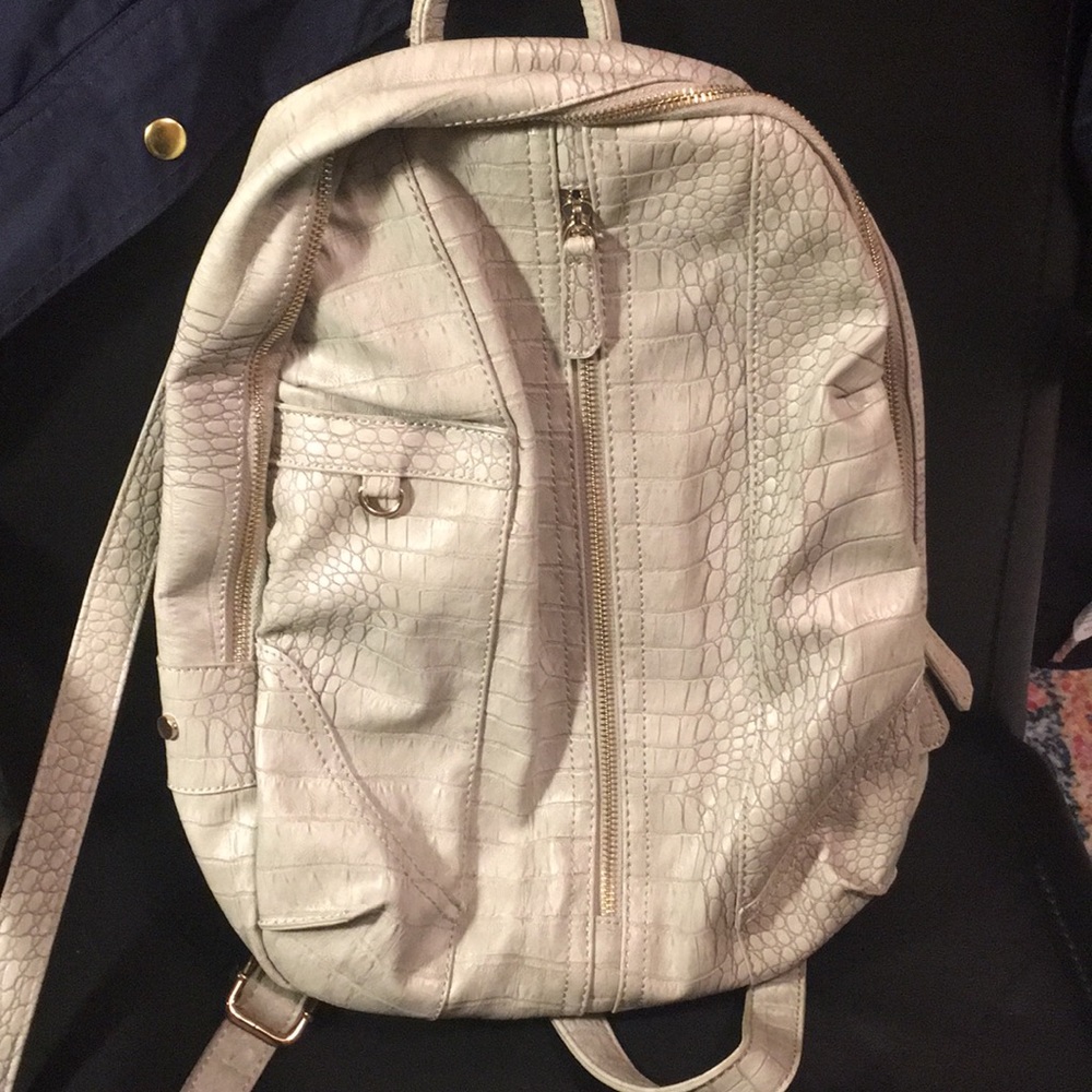 Croc embossed book bag